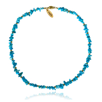 Jacinta Beaded Natural Turquoise Necklace image