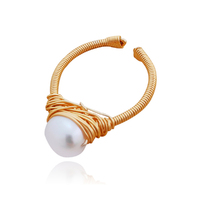 Coraline Freshwater Pearl Open Ring
