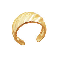 Lux Gold Vermeil Croissant Open Ring image