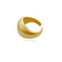 Elvera Modern Dome Open Ring - Gold image