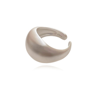 Elvera Modern Dome Open Ring - Silver image