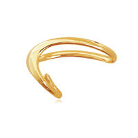 Solana Art Deco Finger Lock Open Ring (Gold Vermeil) image