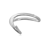 Solana Art Deco Finger Lock Open Ring (Silver) image