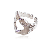 Cosette Sculpture Open Ring - Silver image
