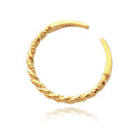 Isabeau Gold Vermeil Twisted Open Ring image