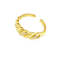 Lanette Gold Vermeil Twisted Open Ring image