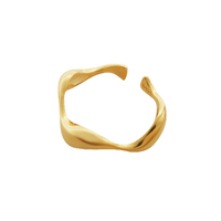 Celina Gold Wave Open Ring image