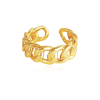 Malina Modern Muse Link Chain Open Ring image