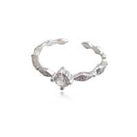 Ida French Chic Silver Open Ring image