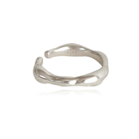Bay Sculpture Silver Open Ring image