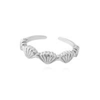 Tresor Artisan Scallop Open Ring (Silver) image