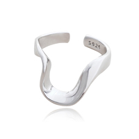 Flow Artisan Silver Open Ring image