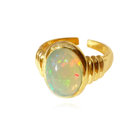 Samara Luxury Solid Opal Open Ring image