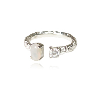 Eislyn Twin Zircon Open Ring (Silver) image