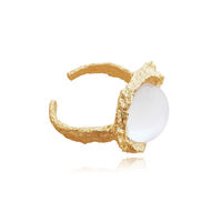 Voski Textured Gold Vermeil Open Ring image