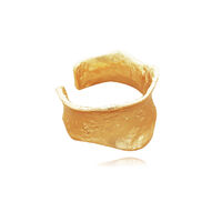 Cascade Gold Vermeil Textured Open Ring image