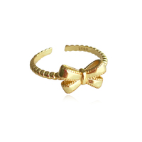 Tilda Artisan Bow Tie Open Ring (Gold) image