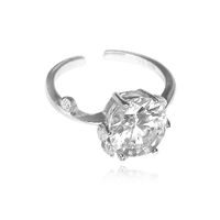Phaedra Austrian Fine Zircon Open Ring (Silver) image