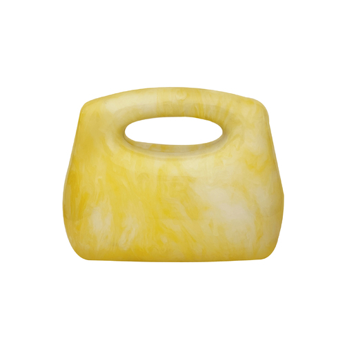 Elka Artsy Resin Clutch (Lemon)
