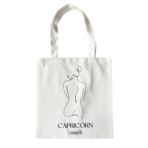 She Is Capricorn Eco Zodiac Muse Tote Bag