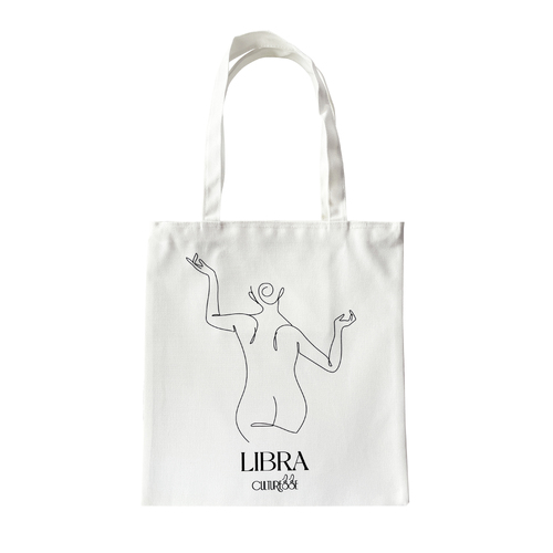 She Is Libra Eco Zodiac Muse Tote Bag