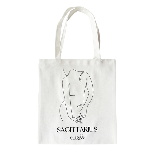 She Is Sagittarius Eco Zodiac Muse Tote Bag