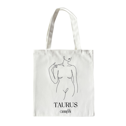 She Is Taurus Eco Zodiac Muse Tote Bag