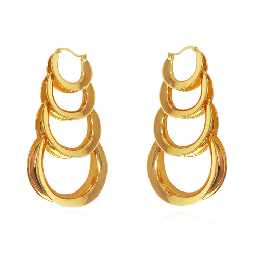 Lotta Luxury Sculptural Hoop Earrings