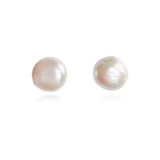 Bay Baroque Pearl Stud Earrings (Imperfect No.2)