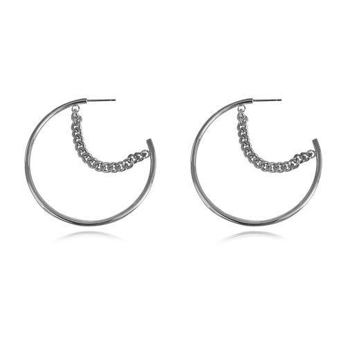 Not Your Regular Hoop Earrings (Silver)