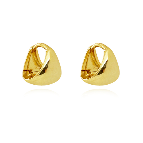 Dori Artsy Chic Dainty Bowl Earrings (Gold Vermeil)