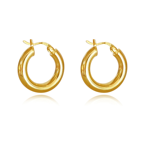 Avari Classic Hoop Earrings (Gold Vermeil)