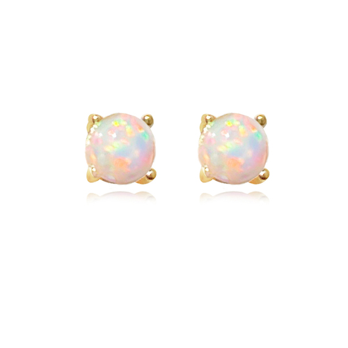 Siria Dainty Opal Stud Earrings