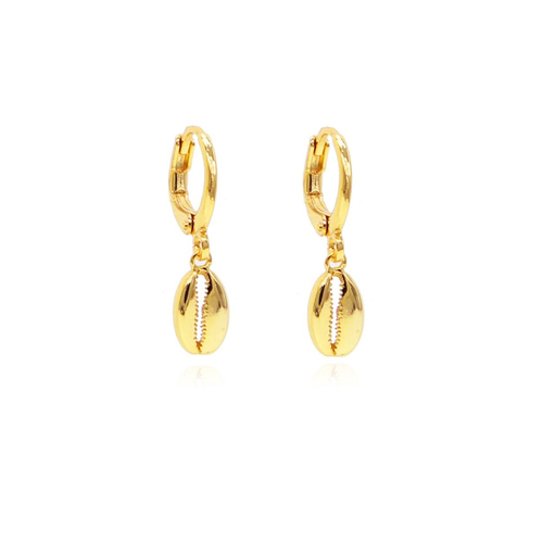Naomi Gold Shell Earrings