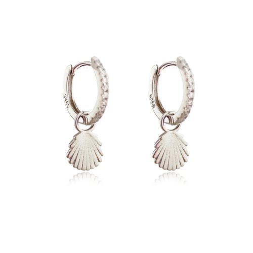 Brees Dainty Shell Drop Earrings