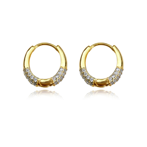 Delphi 18K Dainty Shimmer Sleeper Earrings