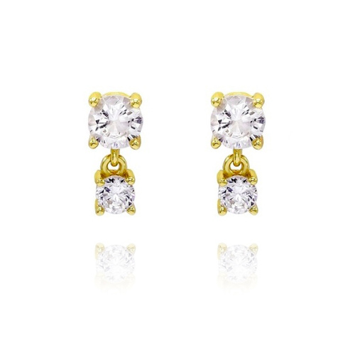 Mora Gold Filled Double Drop Earrings
