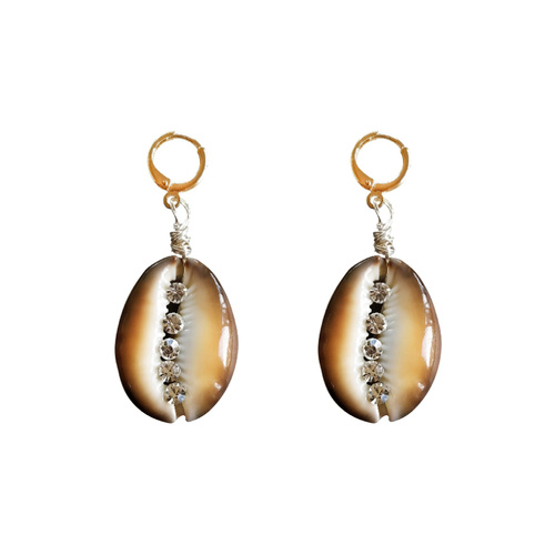 Willow Runway Shell Art Earrings