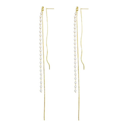 Kelsey Fine Double String Earrings