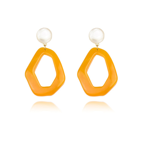 Symone Modern Geo Drop Earrings (my ears are pierced)