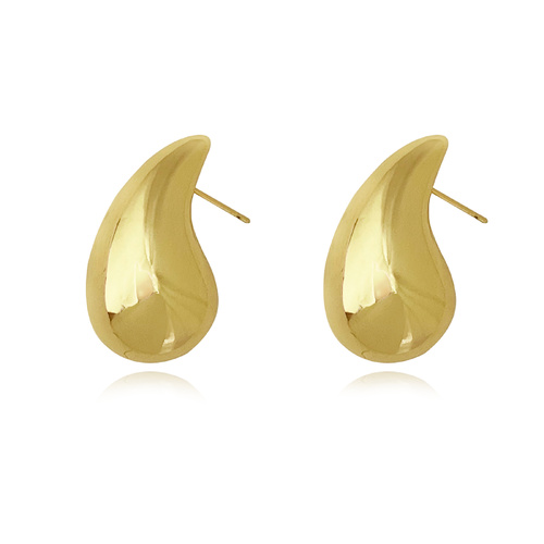 Sloane Chunky Droplet Earrings (Gold)