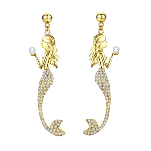 The Golden Mermaid Earrings