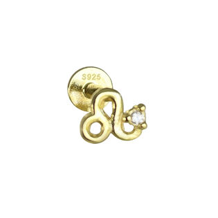Leo Helix Screw Back Earring (Gold Single Piece)
