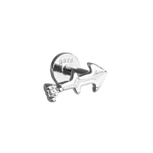 Sagittarius Helix Screw Back Earring (Silver Single Piece)