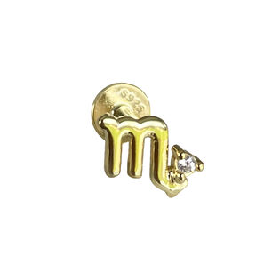 Scorpio Helix Screw Back Earring (Gold Single Piece)