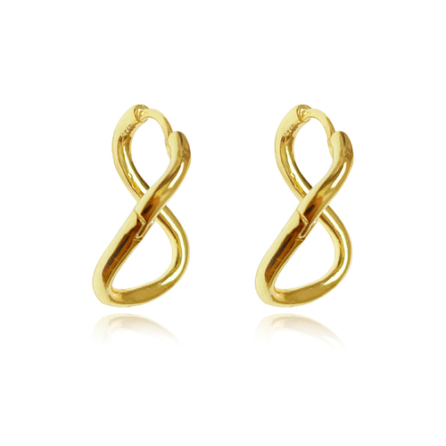 Baie Artsy Infinity Twist Earrings (Gold)