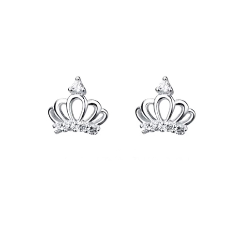 Little Princess Dainty Crown Earrings