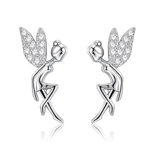 Little Fairy Silver Stud Earrings