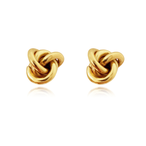 Esti Artsy Knot Earrings (Gold Vermeil) 