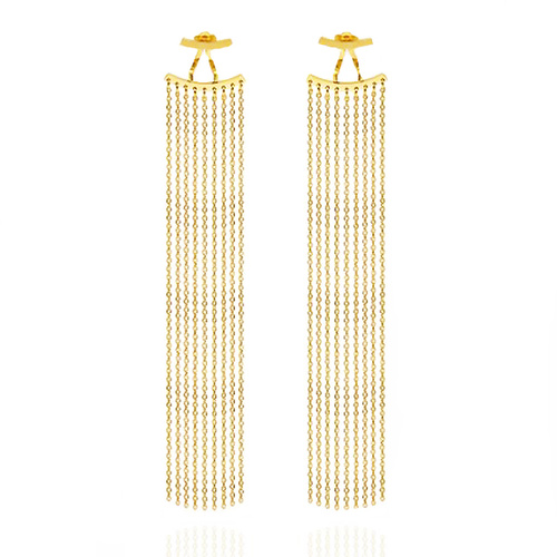 Lizette Luxury Golden Tassel Earrings 